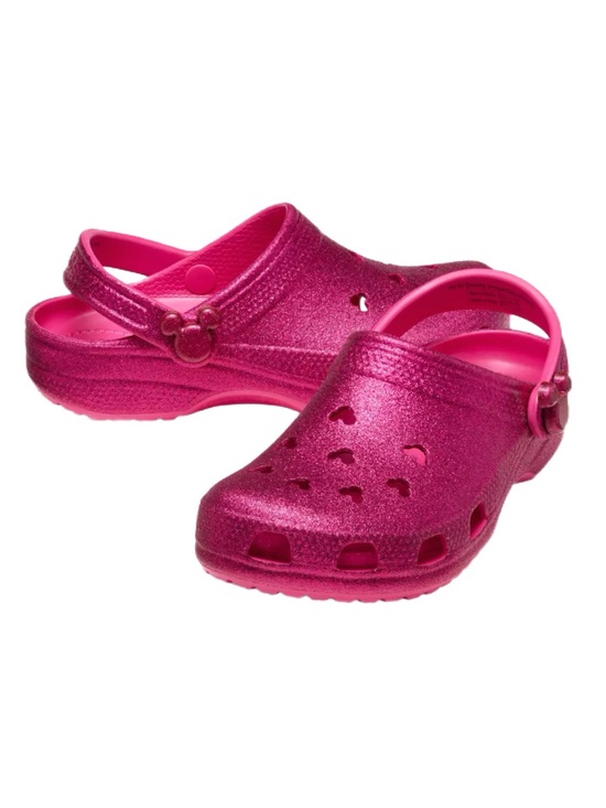 CROCS Shoes - Disney Mickey Icon Pink Glitter CROCS - Size M6/W8 - NWT